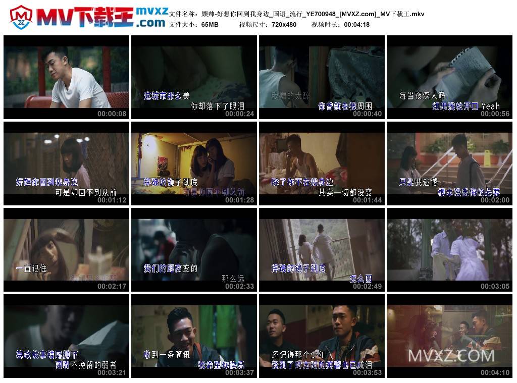 顾帅-好想你回到我身边_国语_流行_YE700948